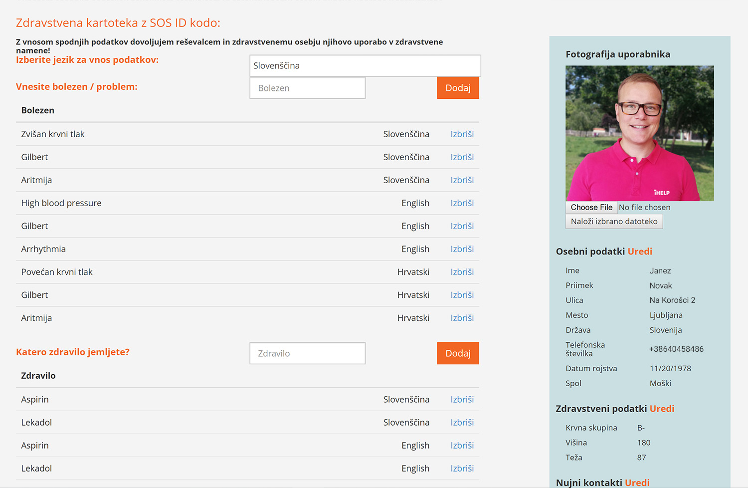 iHELP Armand iHELP zArmand: SOS ID code
