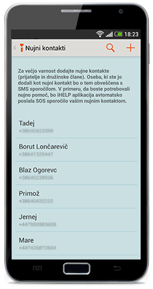 ICE Kontakte hinzufügen: sie werden per SMS alarmiert ICE Kontakte hinzufügen